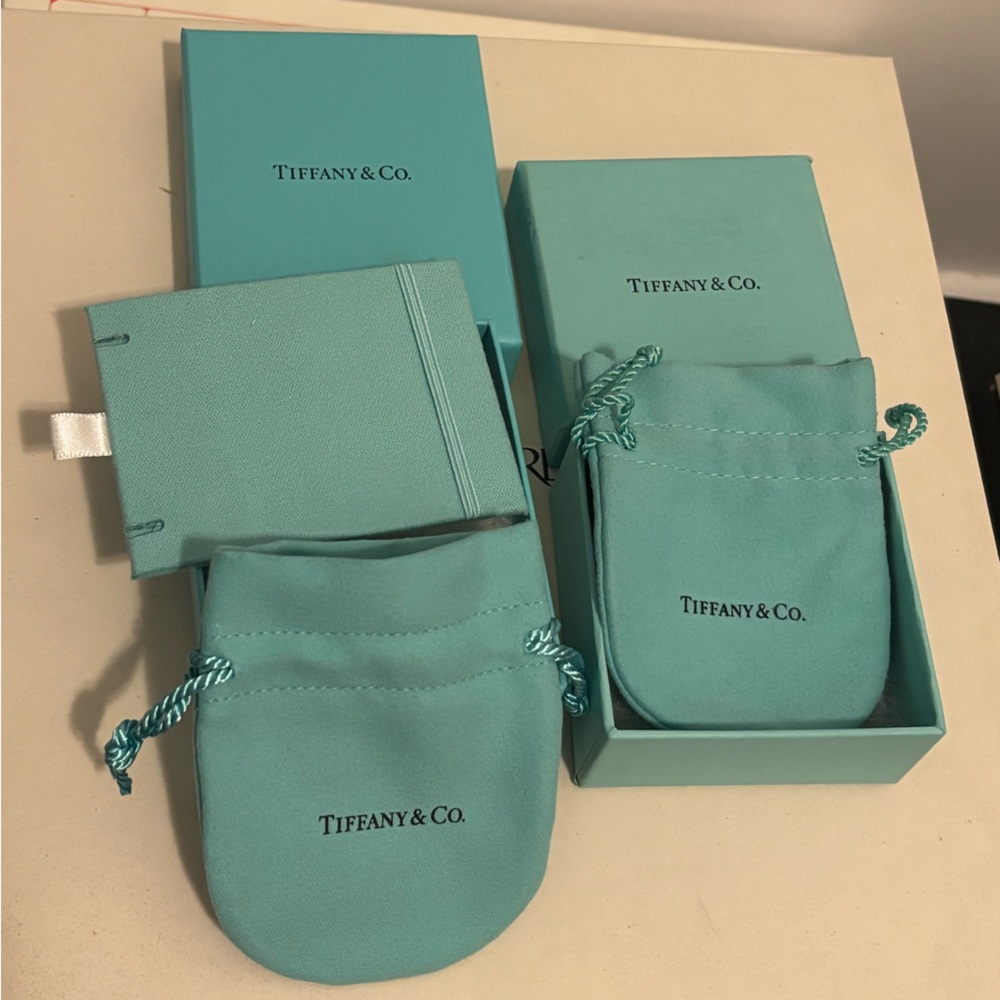 Tiffany & Co. Turquoise Box and Pouch Set